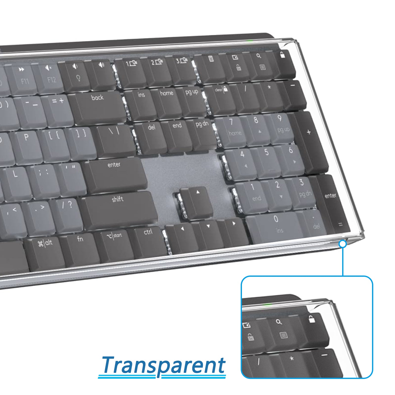 Geekria キーボード カバー ケース 互換品 ロジクール Logicool KX850