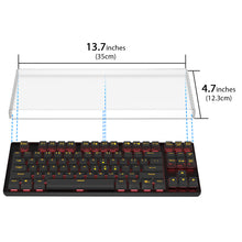 画像をギャラリービューアに読み込む, Geekria キーボード カバー ケース 互換品 ロジクール Logicool G715 / G713 テンキーレス ワイヤレスメカニカルゲーミングキーボード 透明アクリルカバー 保護カバー（曇った）
