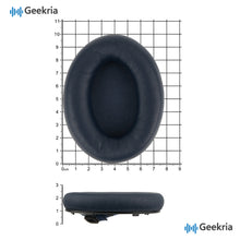 画像をギャラリービューアに読み込む, Geekria イヤーパッド Elite交換用 パッドソニー Sony WH-1000XM4 (WH1000XM4) ヘッドホンに対応 パッド イヤー / イヤーカップ ラムスキン (青)
