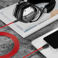 画像をギャラリービューアに読み込む, Geekria ケーブル USB-C Digital to Audio 互換性 オーディオコード ブイモーダ V-MODA Crossfade LP, Crossfade 2, XS, V-80 ヘッドホンケーブル、Type-C に適合する インラインマイクと音量コントロール (1.7m)
