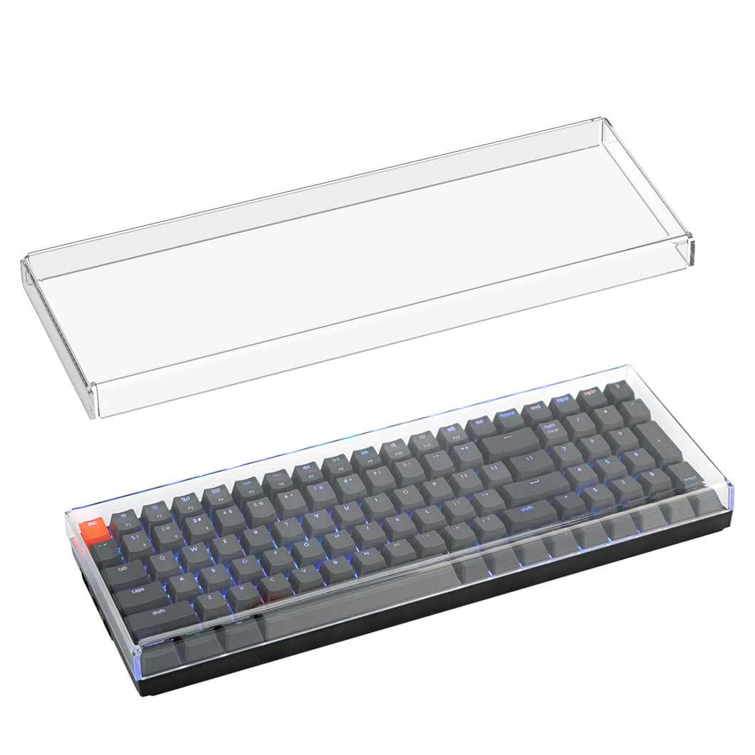 Geekria キーボード ダストカバー 透明アクリル キーパッドカバー Keychron K4、RK Royal KLUDGE RK100、Nuphy Air96 V2、LOFREE Flow ロープロファイル メカニカルキーボード 100 キーに対応