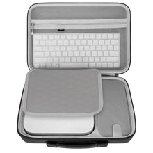 画像をギャラリービューアに読み込む, Geekria Mini デスクトップ Mac コンピューター ハードシェル保護トラベルバッグ、アップル Apple Mac Mini M2 チップ (2023) / Mac Mini M2 Pro/Mac Mini M1 および以前のモデルと互換性があります アップル Apple Magic Mouse およびキーボード ケース (ダーク グレー)
