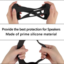 画像をギャラリービューアに読み込む, Geekria シリコーン スピーカーケース カバー 互換性カバー JBL Flip 6 に 対応 保護用の防水ソフトスキン、Bluetoothスピーカーケース、キーホルダーフック付き、ショルダーストラップ付き (Black)
