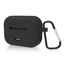 画像をギャラリービューアに読み込む, Geekria シリコン カバー 互換性 カバー TOZO NC2 対応 True Wireless Earbuds 充電ケース充電ケースカバー 外装カバー キーホルダーフック付き、充電ポートアクセス可能 (Black)
