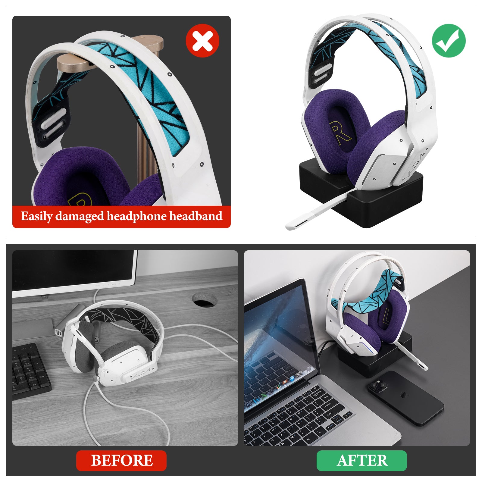 Geekria ヘッドフォン充電スタンド ロジクール Logicool G733