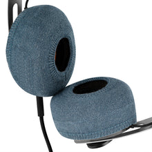 画像をギャラリービューアに読み込む, Geekria カバー 2 ペア 互換性 イヤーパッドカバー (SGS認証済) 劣化防止、防塵 ヘッドホン交換用 ストレッチニット 4-8CM ヘッドホン用 洗濯可 (Small / ブルー)
