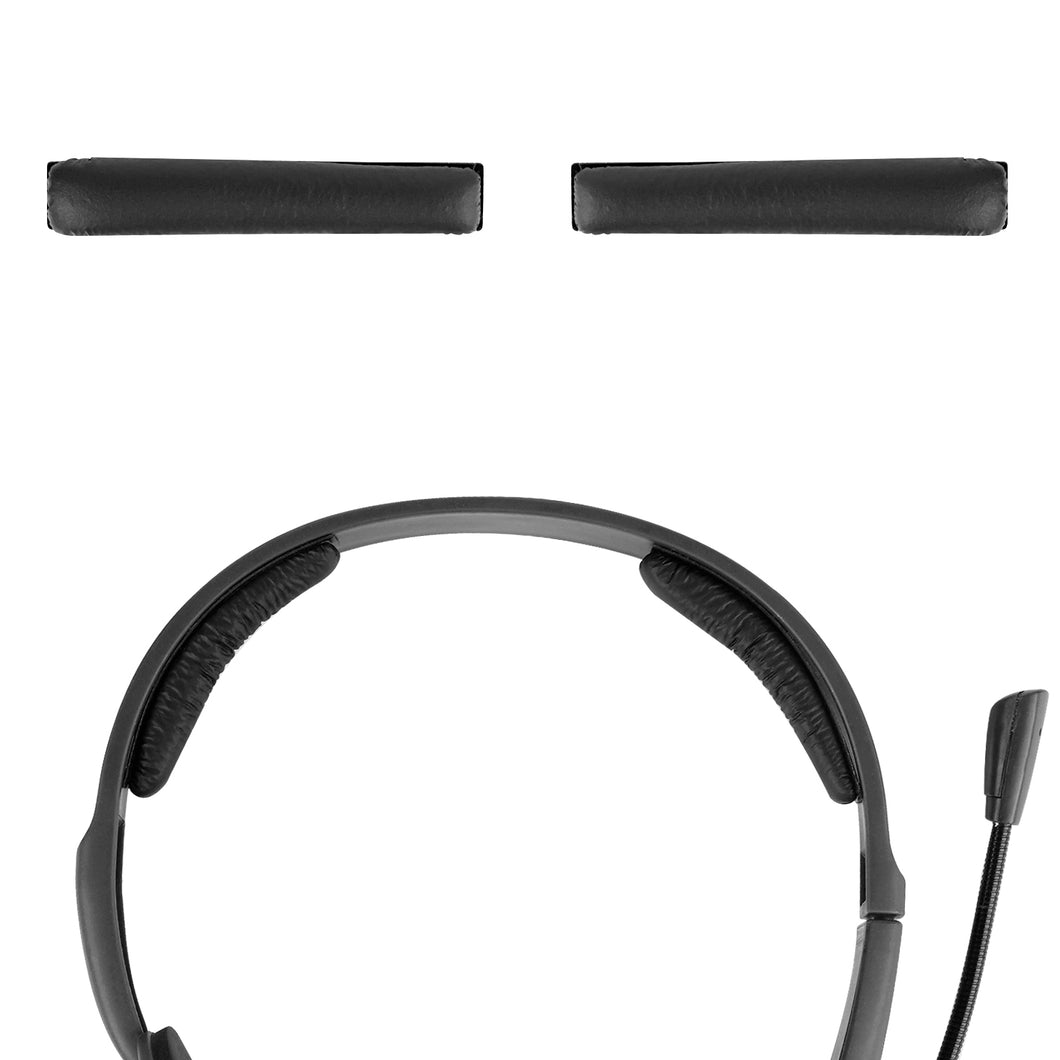 Geekria ヘッドバンド 互換性 ヘッドホンヘッドバンド プロテインレザー パッド ジャブラ Jabra, ゼンハイザー Sennheiser, プラントロニクス Plantronics, VXi BlueParrott 対応 交換用 (ブラック)