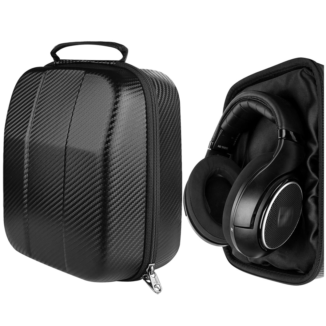 Geekria ケース Shield ヘッドホンケース 互換性 ハードケース 旅行用 ハードシェルケース ゼンハイザー Sennheiser HD650, HD600, HD598, HD558, HD518, アーカーゲー AKG K550, ソニー Sony Z7 に対応 収納ポーチ付属 (ブラック)