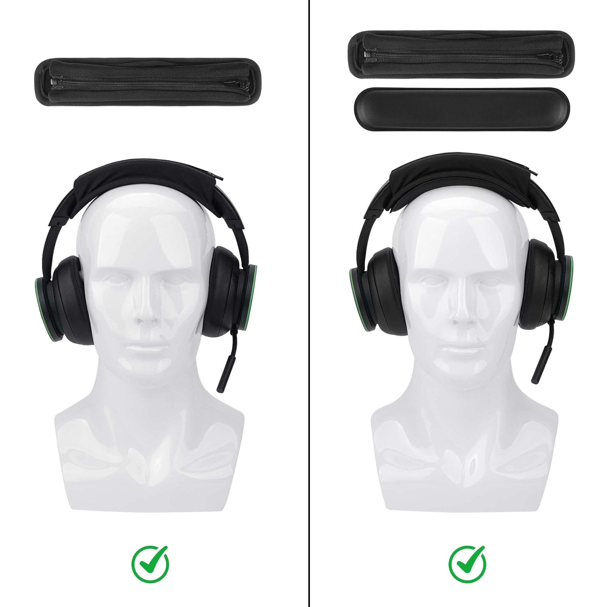 Geekria ヘッドバンド互換性カヘッドホンヘッドバンドプロテインレザー