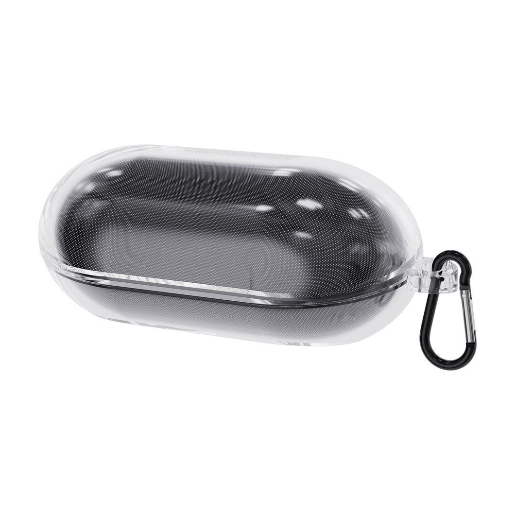 Geekria TPU カバー 互換性 カバー Sony WF-C500 対応 True Wireless Earbuds 充電ケース充電ケースカバー 外装カバー キーホルダーフック付き、充電ポートアクセス可能 (Clear)