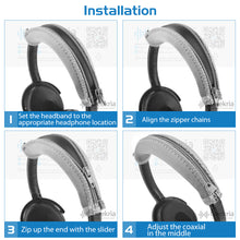 画像をギャラリービューアに読み込む, Geekria イヤーパッド + ヘッドバンドカバー ボーズ Bose AE2, AE2i, AE2w, SoundTrue SoundLink Around-Ear Style 等ヘッドホンパッド 対応交換用 (ダークグレー) セット
