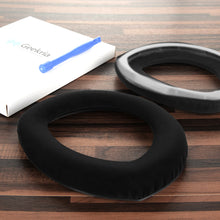 画像をギャラリービューアに読み込む, Geekria イヤーパッド Comfort 互換性 パッド ゼンハイザー Sennheiser HD800 ヘッドホンに対応 パッド イヤー / イヤーカップ ベロア ( ブラック )
