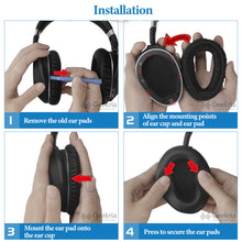 画像をギャラリービューアに読み込む, Geekria イヤーパッド Sport 互換性 パッド ゼンハイザー Sennheiser PXC 550 PXC 550-II Wireless MB 660 Series ヘッドホンに対応 パッド イヤー / イヤーカップ 冷却ジェル (ブラック)
