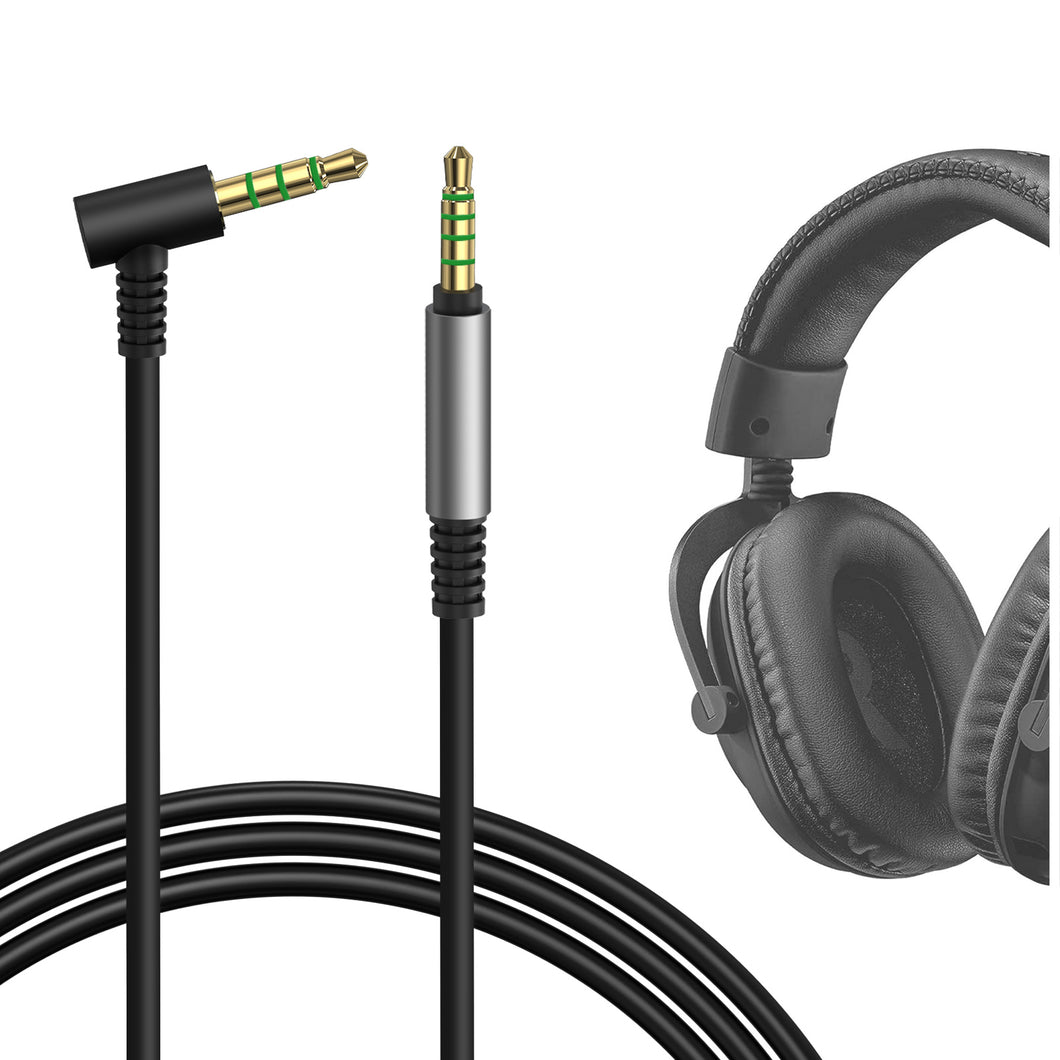 Geekria ケーブル 互換性 オーディオコード ロジクール Logitech G Pro, G Pro X, G Pro X 2, G433, G233 ヘッドホンケーブル、3.5mm に適合する 1.2m