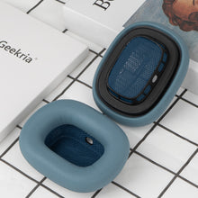画像をギャラリービューアに読み込む, Geekria イヤーパッド Elite互換性 パッド アップル Apple AirPods MAX (A2096)/ MAX2 (A3184) ヘッドホンに対応 パッド イヤー / イヤーカップ ラムスキン (青)
