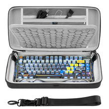 画像をギャラリービューアに読み込む, Geekria キーボード キャリングバッグ GravaStar Mercury K1/ Mercury K1 Pro/ K1 Lite/ V75 Pro/ V75 Lite/ V75 HE/ V75 Pro HEと互換性あり EVA ハードシェル トラベル 交換ケース (ダークグレー)
