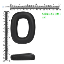 画像をギャラリービューアに読み込む, Geekria イヤーパッド QuickFit 互換性 パッド ロジクール Logitech Astro A30 ヘッドホンに対応 パッド イヤー / イヤーカップ プロテインレザー (黒)
