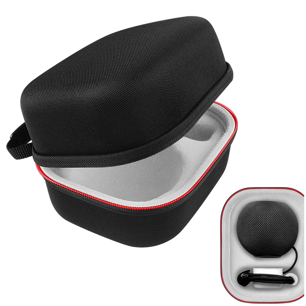 Geekria ハードシェル スピーカー ケース カバー アップル Apple HomePod Mini Bluetooth スピーカー ケースと互換性あり、交換用スピーカー トラベル キャリー バッグ (ブラック)