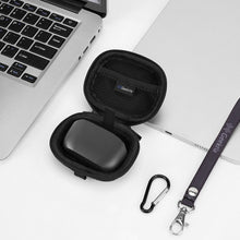 画像をギャラリービューアに読み込む, Geekria シールド イヤフォン ケースジェイビーエルJBL Vibe Beam 2, Vibe Buds 2, Tune Buds, Tune 130NC TWS, 230NC TWS, Live Free 2, Live Pro 2 TWS 完全ワイヤレス イヤフォンと互換性あり、交換用ハードシェル トラベル キャリング バッグ カラビナ クリップ付き (黒)
