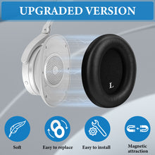 画像をギャラリービューアに読み込む, Geekria イヤーパッド QuickFit 互換性 パッド グアンドオルフセン Bang &amp; Olufsen B&amp;O Beoplay H95 ヘッドホンに対応パッドイヤー / イヤーカップ プロテインレザー (黒)
