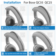 画像をギャラリービューアに読み込む, Geekria カバー 互換性 伸縮素材 ヘッドバンドカバー ボーズ Bose QC45, QuietComfort QC35 II Gaming, QC35, QC25 Headphones ヘッドホンに 対応 簡単に装着 工具不要
