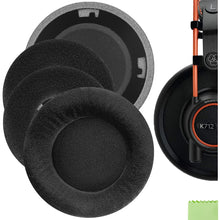 画像をギャラリービューアに読み込む, Geekria イヤーパッド Comfort 互換性 パッド アーカーゲー AKG K701, K702, Q701, Q702, K601, K612, K712, K400, K500 ヘッドホンに対応 パッド イヤー / イヤーカップ ( ベロア / ブラック)
