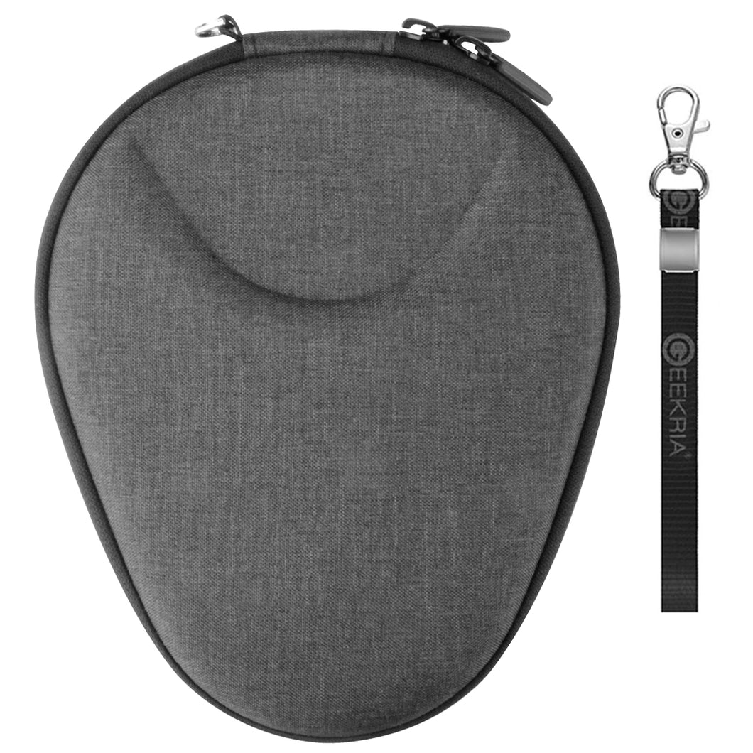 Geekria ケース Shield ヘッドホンケース 互換性 ハードケース 旅行用 ハードシェルケース Avantree, Bluenin, COULAX, ジャブラ Jabra, LG, Mpow, ソニー Sony, Matone, ZEALOT に対応 収納ポーチ付属（ダークグレー）