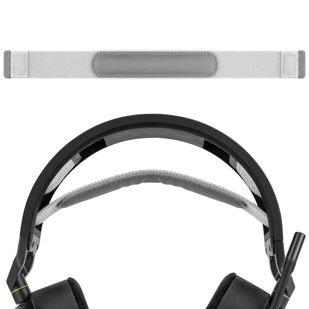 Geekria ヘッドバンド 互換性 ヘッドホンヘッドバンド 伸縮素材 パッド コルセア Corsair HS80 RGB, HS80 MAX 対応 交換用 (白)