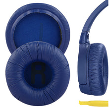 画像をギャラリービューアに読み込む, Geekria イヤーパッド QuickFit 互換性 パッド ジェイビーエル JBL JR300, JR300BT, T450BT, T500BT, Tune 500, Tune 500BT, Tune 510BT, Tune 520 ヘッドホンに対応 パッド イヤー / イヤーカップ (レザーレット / 青)
