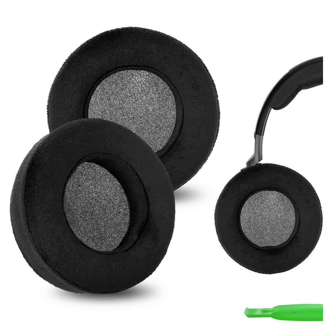 Geekria イヤーパッド Comfort 互換性 パッド コルセア Corsair Virtuoso PRO ヘッドホンに対応 パッド イヤー / イヤーカップベロア (黒)