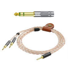 画像をギャラリービューアに読み込む, Geekria Apollo アポロ アップグレード ケーブル 6N OCC 互換 ゼンハイザー HD700 オーディオ ステレオ ヘッドフォン アップグレード ケーブル 16 コア銅銀編組ケーブル 130CM (3.5mm ステレオプラグ 3 極)
