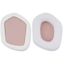 画像をギャラリービューアに読み込む, Geekria イヤーパッド Comfort 互換性 パッド ロジクール Logitech G733, G535, G335 ヘッドホンに対応 パッド イヤー / イヤーカップ メッシュファブリック (ホワイト＋ピンク)
