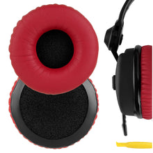 画像をギャラリービューアに読み込む, Geekria イヤーパッド QuickFit 互換性 パッド ゼンハイザー Sennheiser HD 25/ 25SP/ 25Lite/ 25Plus/ 25Limited 75th Anniversary Edition ヘッドホンに対応 パッド イヤー / イヤーカップ (プロテインレザー / 赤)
