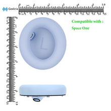 画像をギャラリービューアに読み込む, Geekria イヤーパッド QuickFit 互換性 パッド アンカー Anker Soundcore Space One ヘッドホンに対応 パッド イヤー / イヤーカップ プロテインレザー (青)
