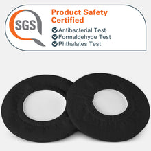 画像をギャラリービューアに読み込む, Geekria カバー 2 ペア 互換性 イヤーパッドカバー (SGS認証済) 劣化防止、防塵 ヘッドホン交換用 ストレッチニット11-16CM ヘッドホン用 洗濯可 ( Large / ブラック)
