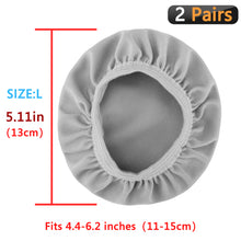 画像をギャラリービューアに読み込む, Geekria カバー 2 ペア 互換性 イヤーパッドカバー (SGS認証済) 劣化防止、防塵 ヘッドホン交換用 ストレッチニット 11-15 CM ヘッドホン用 洗濯可 (Size L / グレー)
