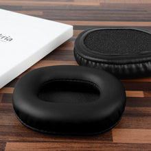 画像をギャラリービューアに読み込む, Geekria イヤーパッド QuickFit プロテインレザー 互換性 ヘッドバンパッド エディファイアー Edifier W800BT (FCC ID:Z9G-EDF41) , K815, W808BT ヘッドホンに対応 パッド イヤークッション / イヤーカップ (ブラック)
