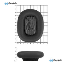 画像をギャラリービューアに読み込む, Geekria イヤーパッド Elite互換性 パッド アップル Apple AirPods MAX (A2096)/ MAX2 (A3184) ヘッドホンに対応 パッド イヤー / イヤーカップ ラムスキン (黒)
