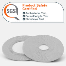 画像をギャラリービューアに読み込む, Geekria カバー 2 ペア 互換性 イヤーパッドカバー (SGS認証済) 劣化防止、防塵 ヘッドホン交換用 ストレッチニット 4-8CM ヘッドホン用 洗濯可 (Small / グレー)
