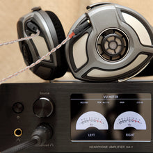 画像をギャラリービューアに読み込む, Geekria Apollo アポロアップグレードケーブル 4N OCC + 単晶銀 ゼンハイザー Sennheiser HD700 等対応オーディオ ステレオ ヘッドフォン アップグレードケーブル コード 16芯編み （4芯XLRプラグ）
