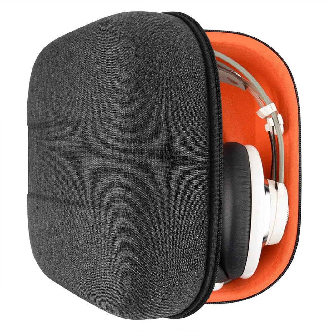 Geekria ケース Shield ヘッドホンケース 互換性 ハードケース 旅行用 ハードシェルケース ゼンハイザー Sennheiser HD820, HD800S, HD800, HD700, HD599SE に対応 収納ポーチ付き (暗灰色)