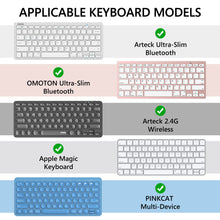 画像をギャラリービューアに読み込む, Geekria キーボードカバー 互換品 ロジクール Logicool K380 ワイヤレス Magic キーボード OMOTON 薄型 Bluetooth キーボードパッド タブレットスタンド付きコンパクトスリーブケース(ピンク)
