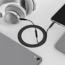 画像をギャラリービューアに読み込む, Geekria ケーブル ナイロン編組 互換性 オーディオコード グアンドオルフセン B&amp;O HX ヘッドホンケーブル、 3.5mm に適合する インラインマイクと音量コントロール 1.2 m
