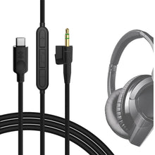 画像をギャラリービューアに読み込む, Geekria ケーブル USB-C Digital to Audio 互換性 オーディオコード ボーズ Bose Around-Ear AE2, AE2i, AE2w ヘッドホンケーブル、Type-C に適合する インラインマイクと音量コントロール 1.2 m
