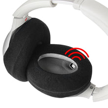 画像をギャラリービューアに読み込む, Geekria カバー 2 ペア 互換性 イヤーパッドカバー (SGS認証済) 劣化防止、防塵 ヘッドホン交換用 ストレッチニット 8-11CM ヘッドホン用 洗濯可 (Medium / ブラック)
