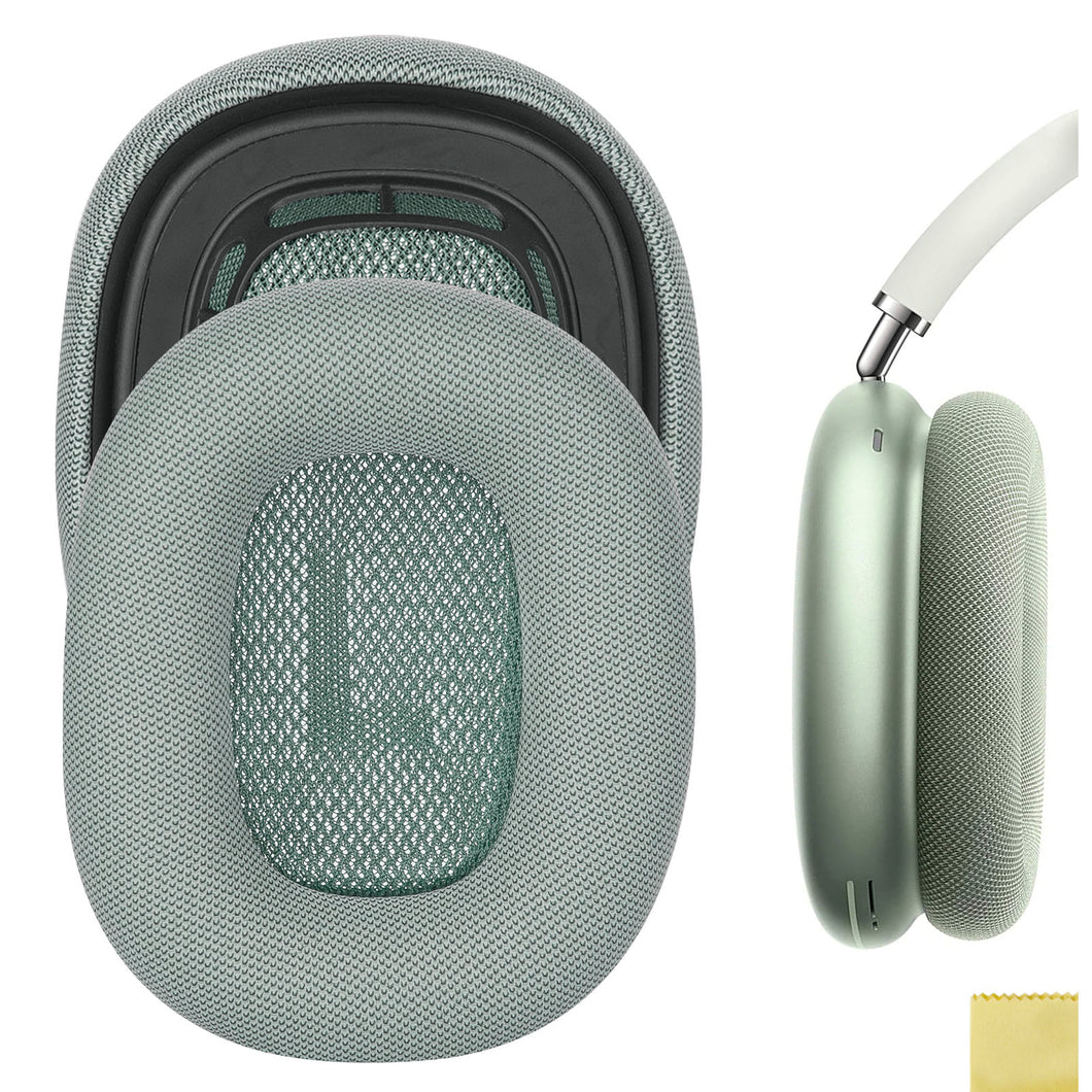 Geekria イヤーパッド QuickFit 互換性 パッド アップル Apple Airpod MAX ヘッドホンに対応 イヤパッド/イヤークッション/イヤーカップ ( プロテインレザー / 緑 )