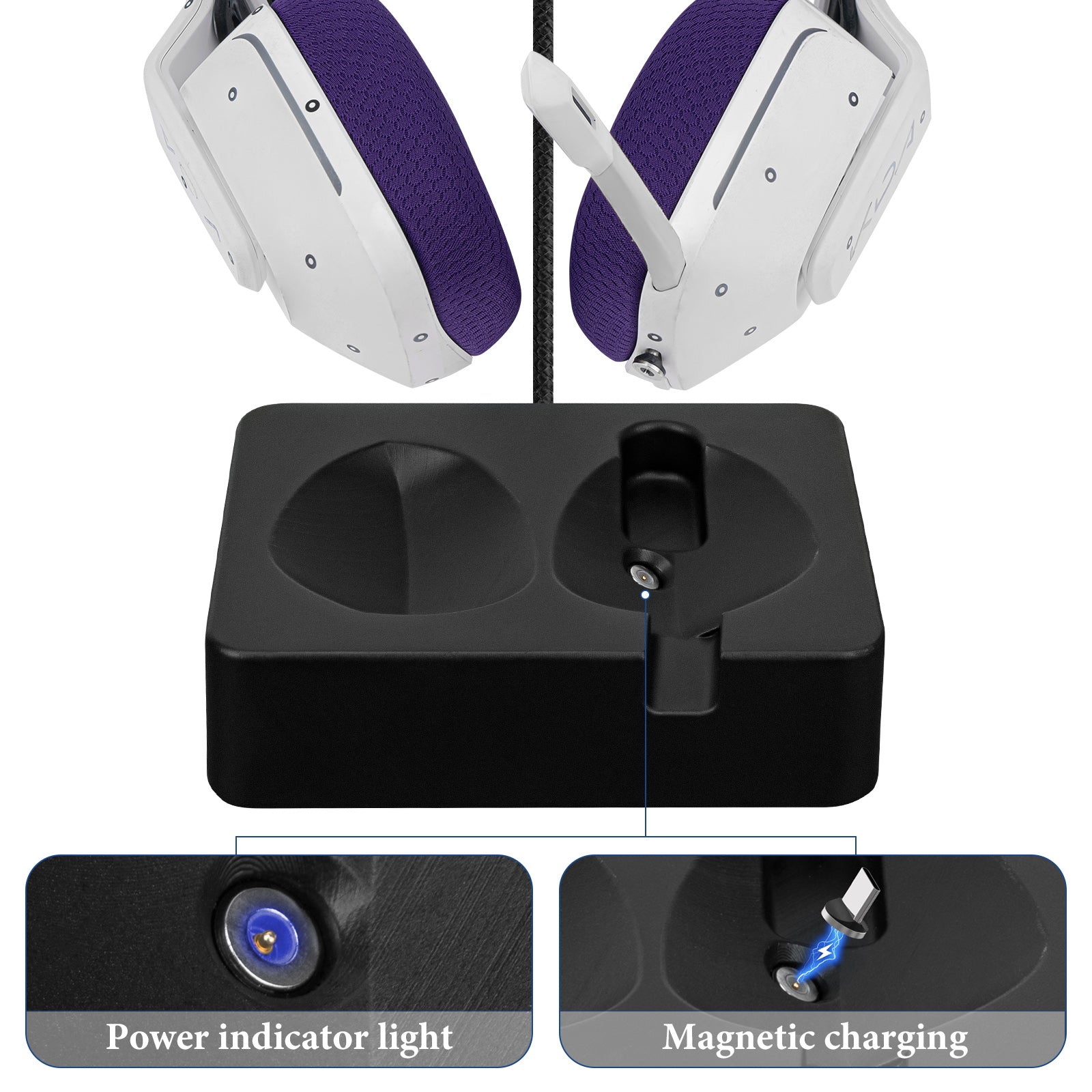 Geekria ヘッドフォン充電スタンド ロジクール Logicool G733