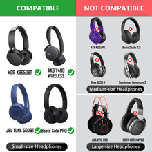 画像をギャラリービューアに読み込む, Geekria カバー 400個入(200ペア) ヘッドホンカバー 劣化防止、防塵 イヤーパッドカバー ストレッチニット 4-8CM ヘッドホン用 不織布 (小型 / ホワイト)
