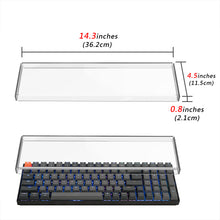 画像をギャラリービューアに読み込む, Geekria キーボード ダストカバー 透明アクリル キーパッドカバー Keychron K4、RK Royal KLUDGE RK100、Nuphy Air96 V2、LOFREE Flow ロープロファイル メカニカルキーボード 100 キーに対応
