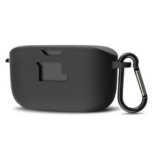 画像をギャラリービューアに読み込む, Geekria シリコンカバー 互換性 カバー ジェイビーエル JBL Vibe Buds 対応 True Wireless Earbuds 充電ケースカバー 外装カバー キーホルダーフック付き、充電ポートアクセス可能 (黒)
